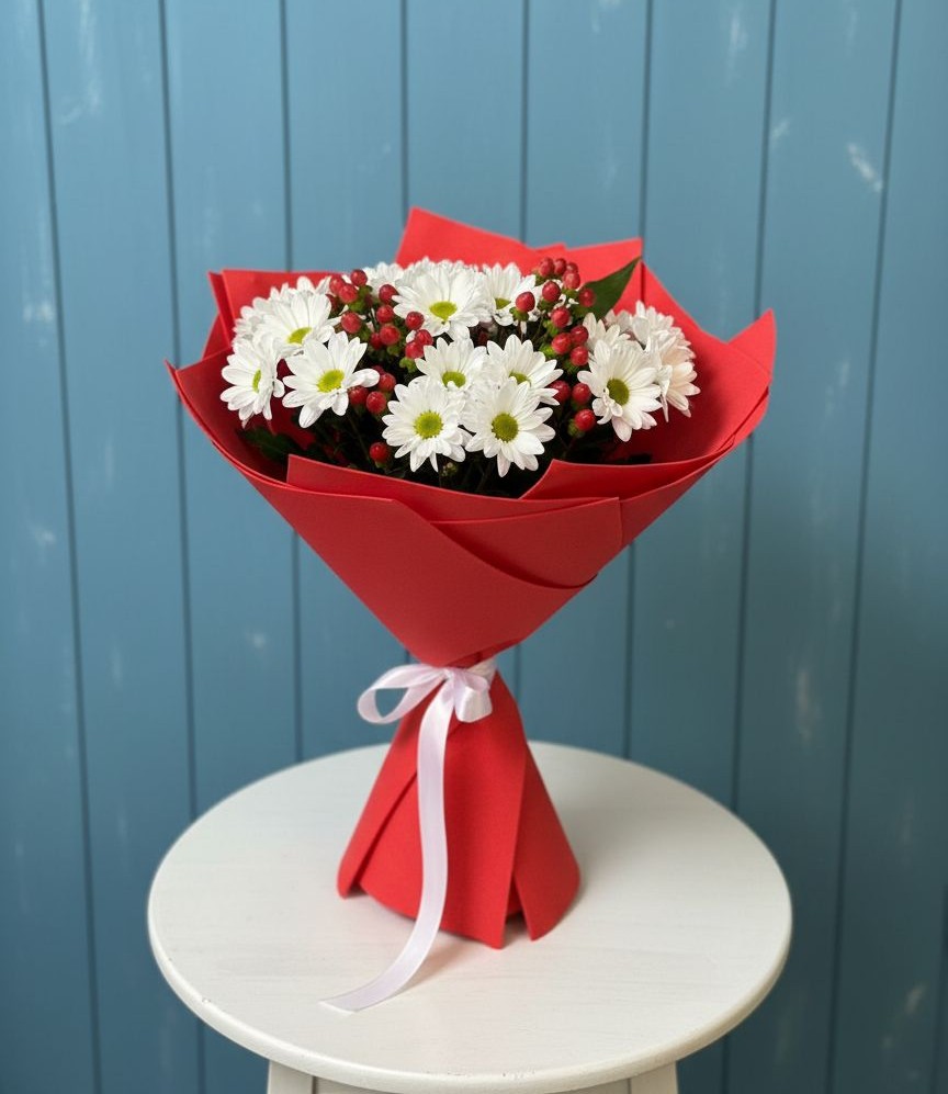 Букет цветов из: Хризантемы в Ефимовский