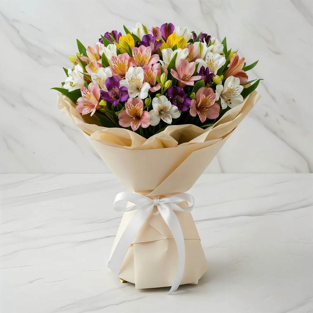 Букет цветов из: Альстромерии в Ефимовский