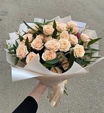 Букет Кремовые розы Латте в Ефимовский