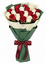 Букет Микс из красных и белых роз #REPLACE_PRED# Ефимовский
