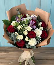 Букет цветов из:  Розы и Альстромерии в Ефимовский