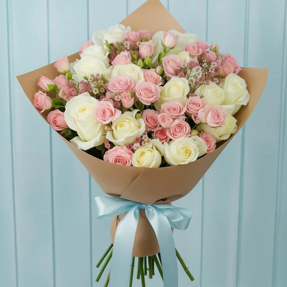 Букет цветов из: Розы в Ефимовский