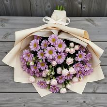 Букет цветов из:  Розы и Хризантемы в Ефимовский