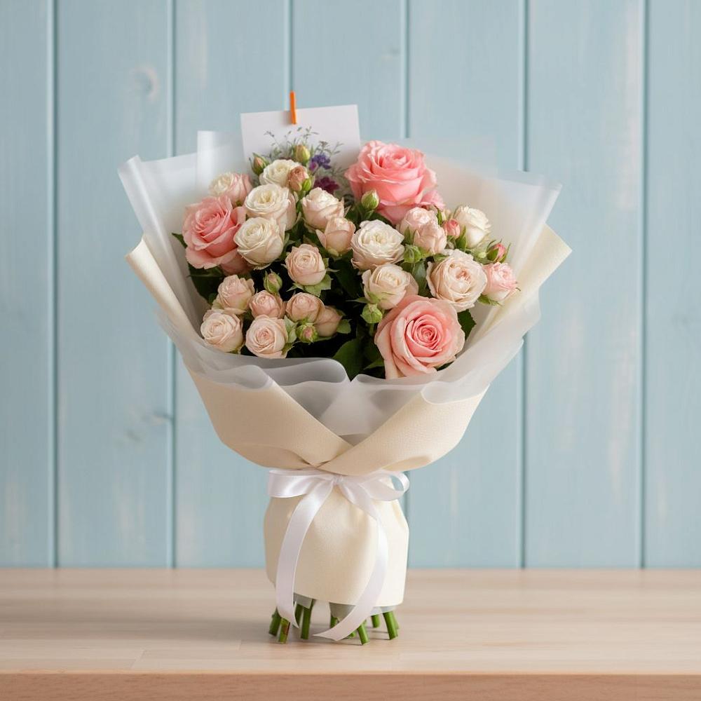 Букет цветов из: Розы в Ефимовский