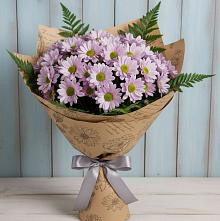 Букет цветов из:  Хризантемы #REPLACE_PRED# Ефимовский