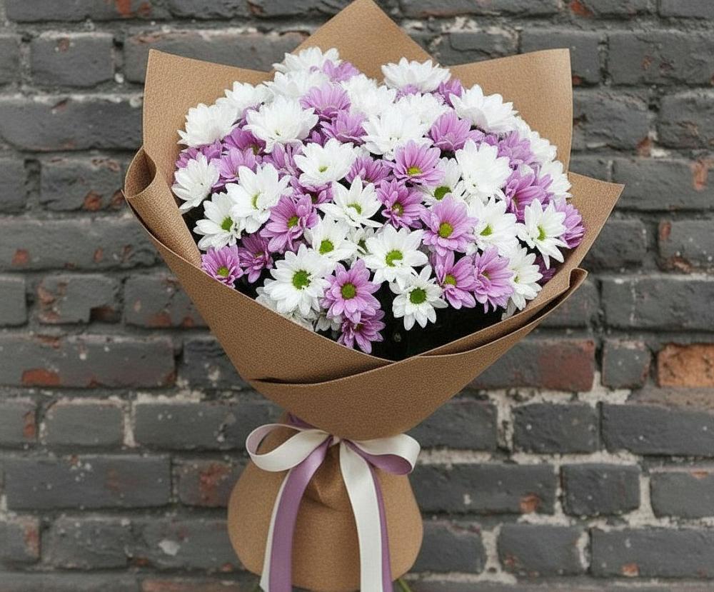 Букет цветов из: Хризантемы в Ефимовский