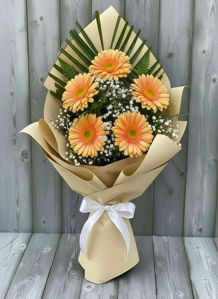 Букет цветов из: Герберы в Ефимовский