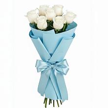 Букет 7 белых роз Проуд в Ефимовский