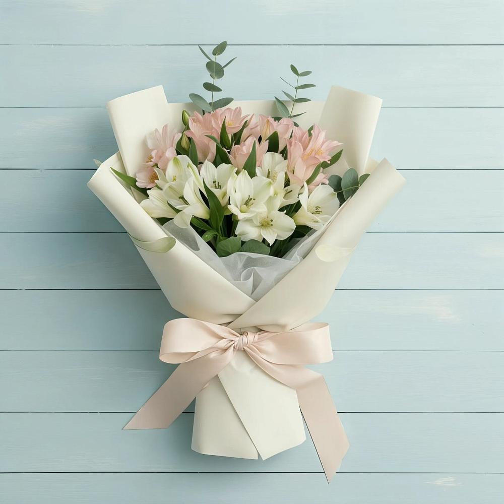 Букет цветов из: Альстромерии в Ефимовский