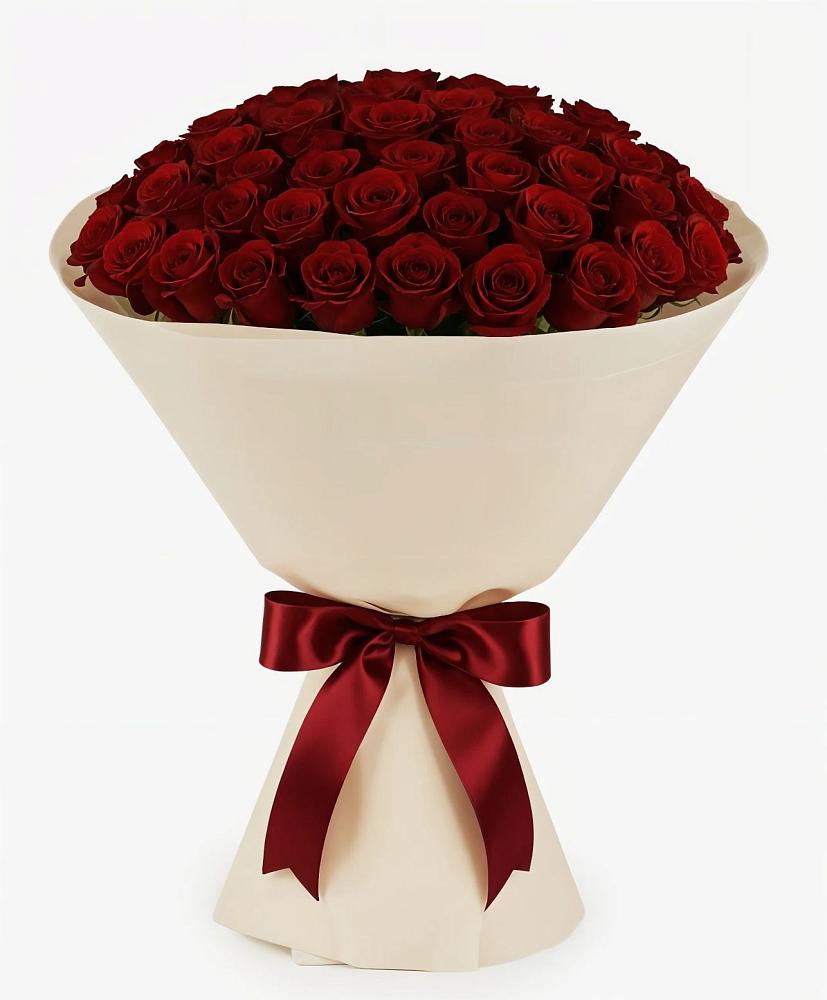 Букет 101 Бордовая роза Блэк Бакарра в Ефимовский