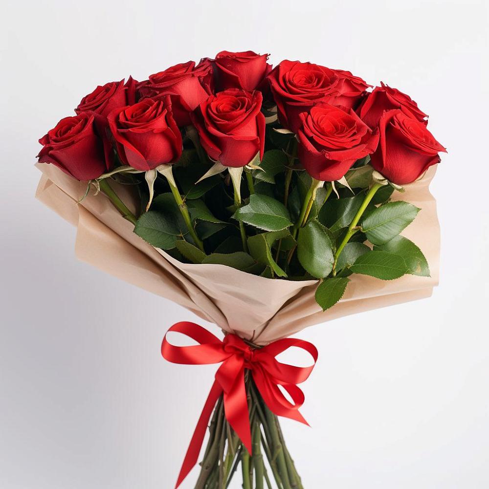 Букет 11 Красных роз Эдлесс Лав в Ефимовский