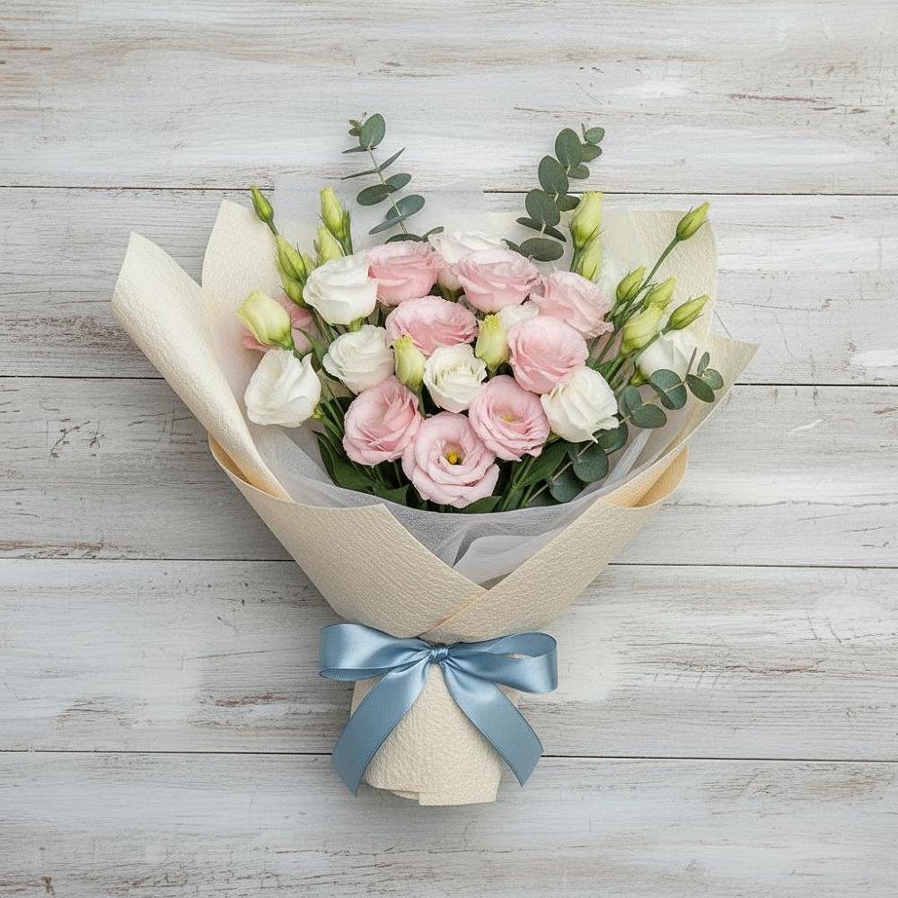 Букет цветов из: Лизиантусы в Ефимовский